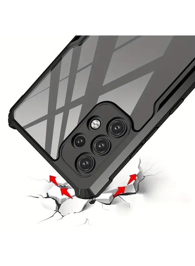 Black Shockproof Phone Case for Samsung Galaxy A52 5G Durable Transparent Cover - Image 3